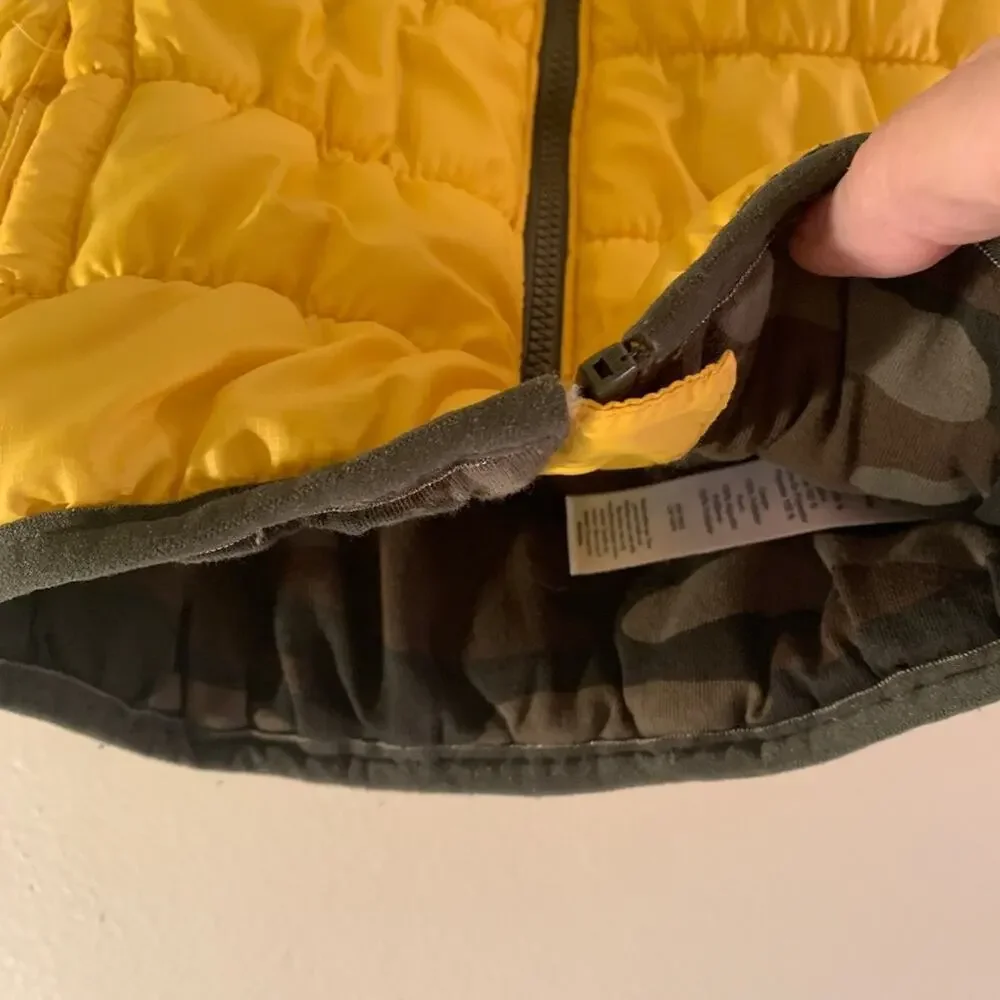 CARTER’S Boy’s Yellow/Lining Green Camo Puffer Vest / Size/ 9 Months